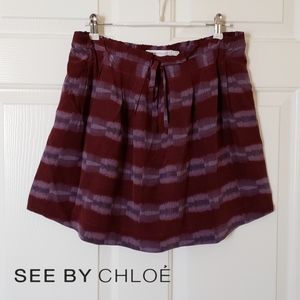 See by Chloe silk mini skirt FR38/US6